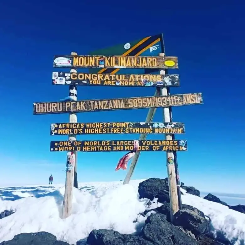 The summit of Mount Kilimanjaro ©Maus Safari Company