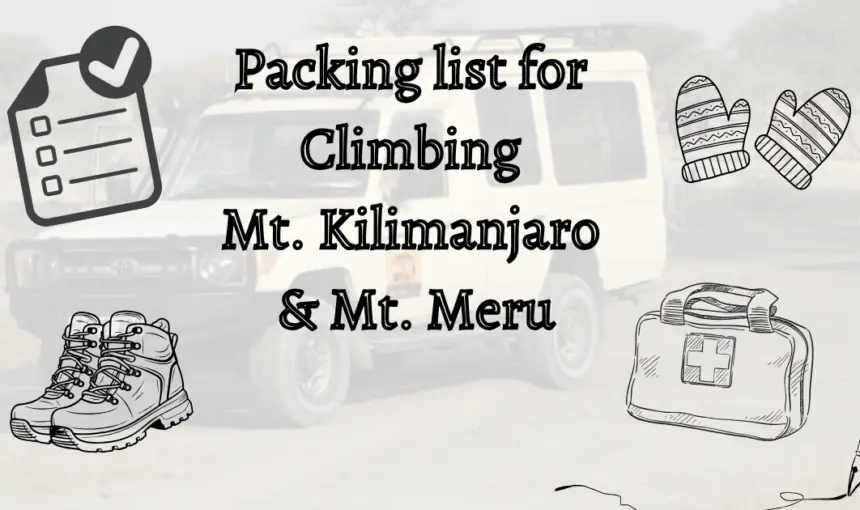 Packing list for climbing trip🏔️​