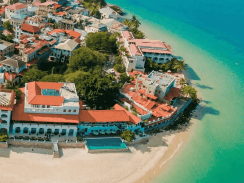 A view of the island of Zanzibar.